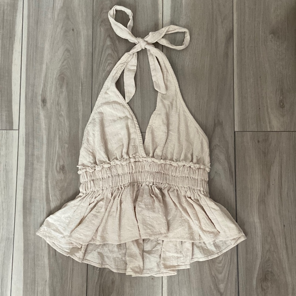 beachy halter top